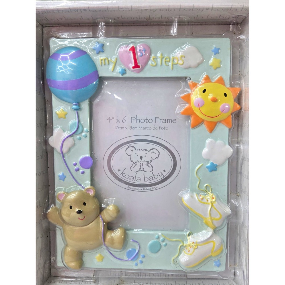Koala Baby My 1st Steps 4x6 Ceramic Photo Frame Multicolor Ornate 3455367K5